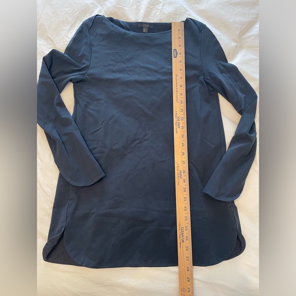 COS Navy Long Sleeve Top - Picture 7 of 7